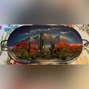 Hand painted tray